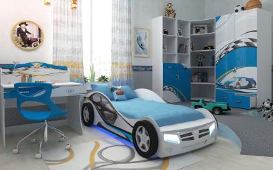 Детские комнаты с кроватями-машинками - baby2teen.ru