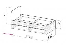 Кровать с ящиками Мята изображение 2