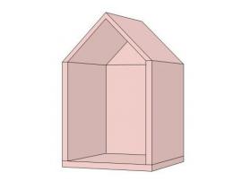 Полка домик вертикальная Нордик Пинк изображение 1