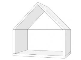 Полка домик горизонтальная Нордик Пинк изображение 1