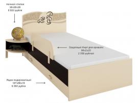 Кровать Карамель