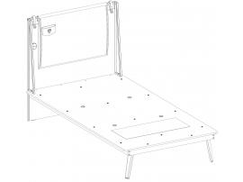 Кровать Wood Metal 100х200 (1301) изображение 3