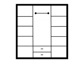 Шкаф 3-х дверный Амелия с ящиками изображение 3