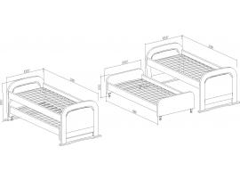 Кровать Радуга двухъярусная изображение 4