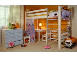 Кровать-чердак с детским столиком и полками Классик изображение 10