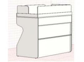 Блок для формирования 2-х ярусной кровати Айс изображение 2