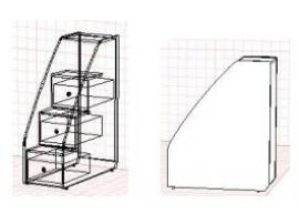 Тумба-лестница с 3-мя ящиками Айс изображение 2
