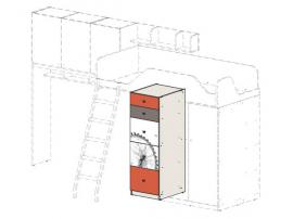 Шкаф для двухъярусного блока Гео Лондон 92H002
