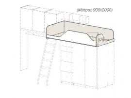Кровать для двухъярусного блока Гео Лондон 92K001 (без рисунка)