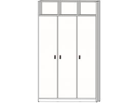 Шкаф 3-х дверный с нишами Nivona 9AC13D изображение 1