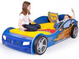 Кровать машина Champion (синяя) изображение 3