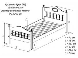 Кровать с изножьем Фрея изображение 6
