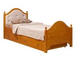 Кровать с изножьем, ящиками и мягким изголовьем Кая изображение 3