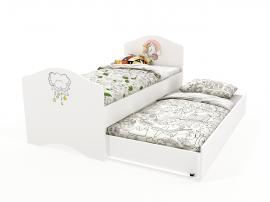 Кровать с высоким изножьем Единорог изображение 1