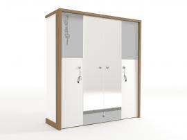 Шкаф 4-х дверный с зеркалом MIX Ловец снов изображение 1