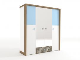 Шкаф 4-х дверный с зеркалом MIX изображение 2