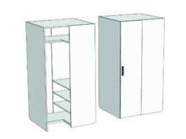 Шкаф-гардероб угловой прикроватный Junior CC-011, CC-012, CCH-011, CCH-012 изображение 1
