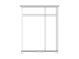 Шкаф 3-х дверный со стеклом изображение 2