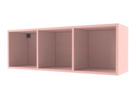 Полка 3-куба НьюТон розовая