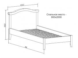 Кровать Снежана (90*200) изображение 1