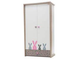 Шкаф 2-х дверный Pink Bunny изображение 1