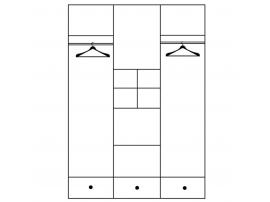 Шкаф 3-х дверный Riva изображение 3