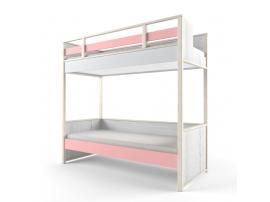 Кровать 2-х ярусная НьюТон розовая изображение 1
