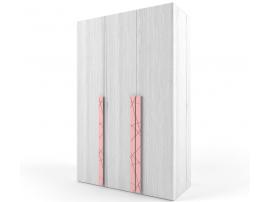 Шкаф 3-х дверный НьюТон розовый изображение 1
