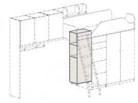 Шкаф для двухъярусного блока Гео Сафари 92H005 (без рисунка)