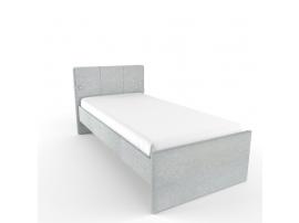 Мягкая кровать островная (серый) изображение 1