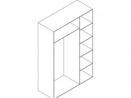 Шкаф 3-дверный с рисунком 2piR изображение 2