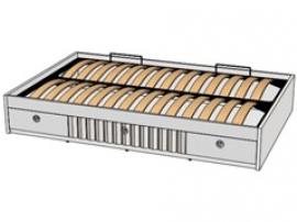 Кровать отдельностоящая с 3-мя ящиками и подъемным механизмом VBT01Q Velvet