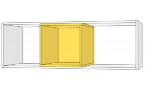 Полка навесная 1 куб