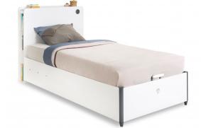 Кровать с подъемным механизмом White 100х200 (1705)
