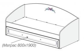 Кровать с выкатным спальным местом Белоснежка (без рисунка) 93K007