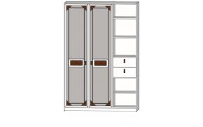 Шкаф-стеллаж 2-х дверный, декоративный фасад Nivona 9BC2D