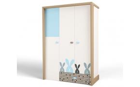 Шкаф 3-х дверный MIX Bunny