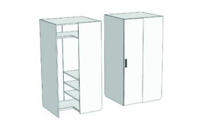 Шкаф-гардероб угловой прикроватный Junior CC-011, CC-012, CCH-011, CCH-012