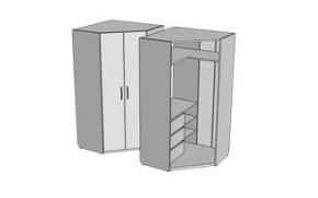Шкаф угловой с 3-я ящиками JSU3, JSUH3 L/R