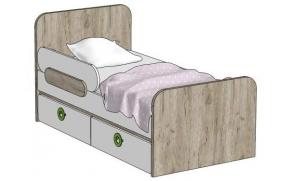 Кровать с 2-мя ящиками (универсальная) MB2-160Q Клюква Мини 
