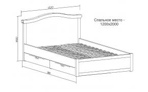 Кровать с ящиками Снежана (120*200)
