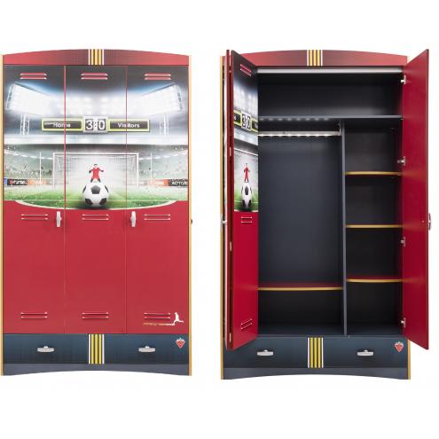 Шкаф 3-х дверный Football (1002)