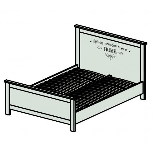 Кровать Терни 89K012 с рисунком 