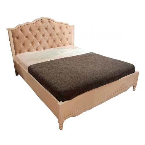 Кровать с мягким изголовьем Верден 160х200 (белый воск)