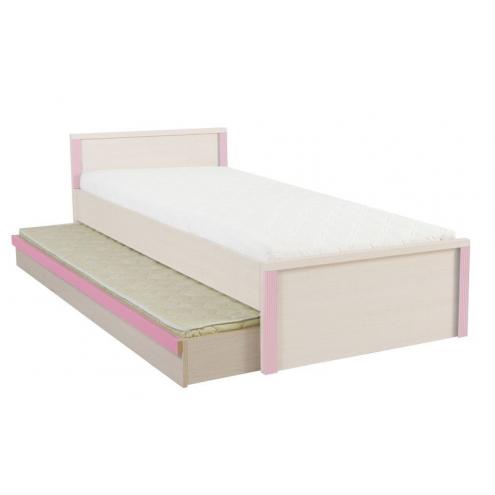 Кровать с доп. спальным местом беллуно-розовый LOZ 90 Капс