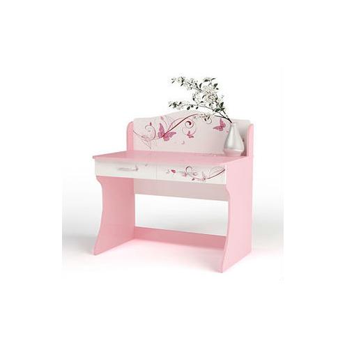 Стол без надстройки Фея (розовый)