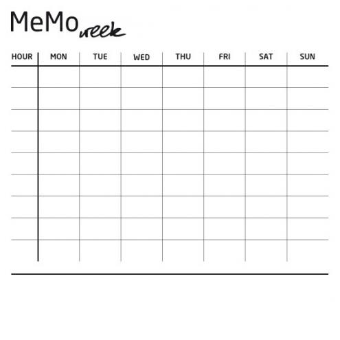 Накладка для фасада - Memo week Young Users