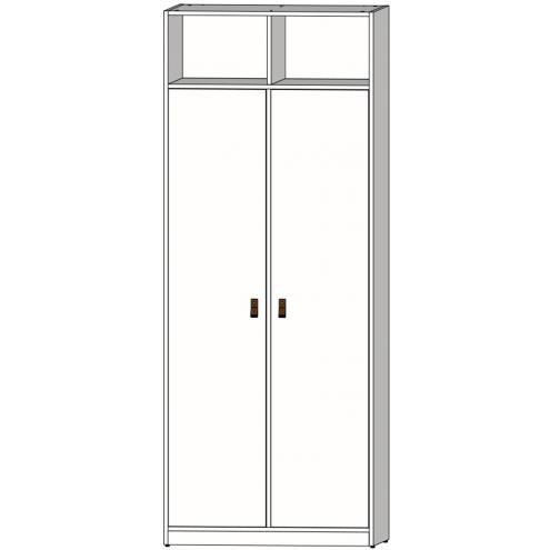 Шкаф 2-х дверный с нишами Nivona 9AC11A