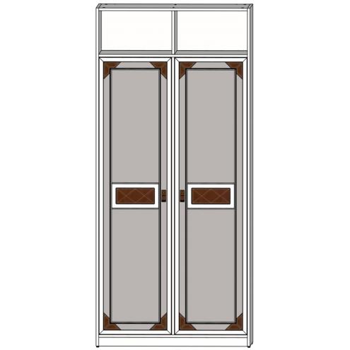 Шкаф 2-х дверный с нишами, декоративный фасад Nivona 9BC11A