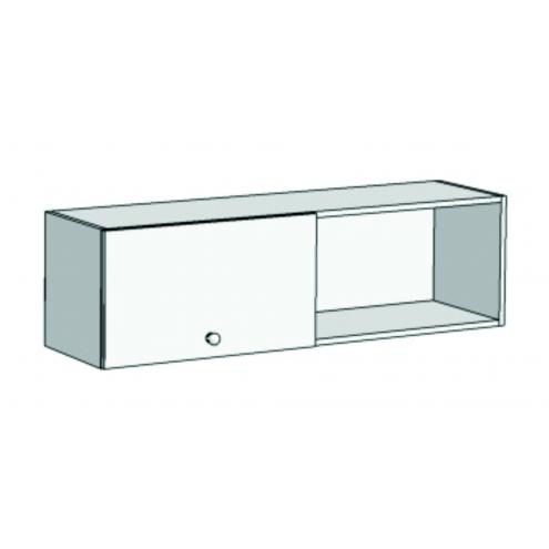 Шкаф навесной с 1 фасадом 2 секциями A12-110 с рисунком 